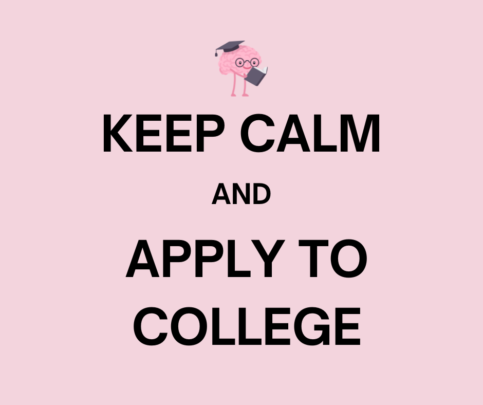 Keep calm and take breaks from the stress of college applications if need be. Your mental health is still important during this stressful time.