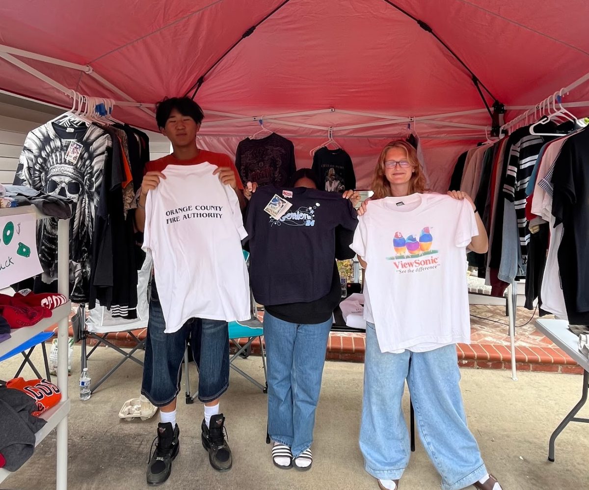 Aaron (left) and Roxanne (right) prepare for one of their monthly sales. Photo used with permission from Roxanne Rasch.