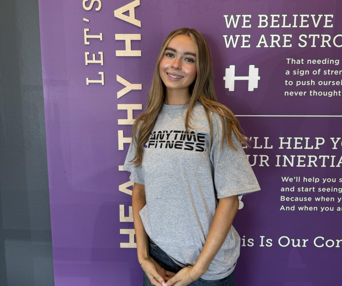 My official staff member picture working as an Anytime Fitness Assistant Manager.