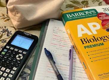 Homework assignments fill the evenings of many high school teens, as they review previous lessons and prepare for upcoming tests.
