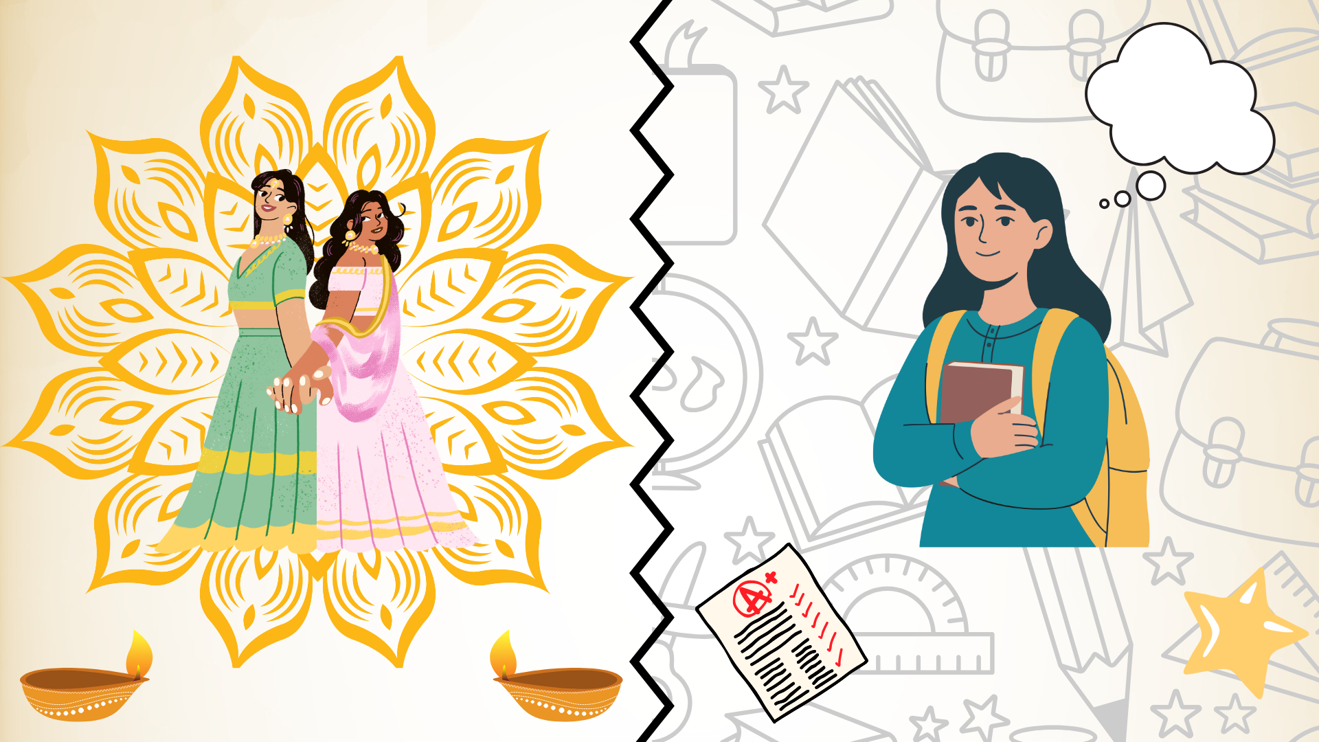 There are often times where I feel split between two versions of me: one that everyone sees at school, and one that embraces my culture and is more expressive. 