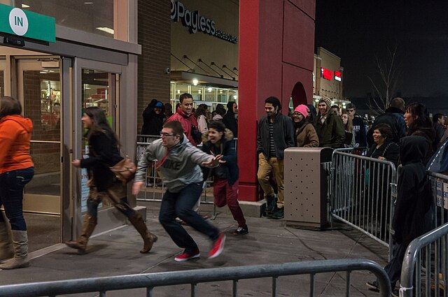 As the signs rise onto many popular storefronts in late November, is Black Friday truly still representing what it initially was pictured as? Black Friday by Powhusku is licensed under CC BY-SA 2.0.