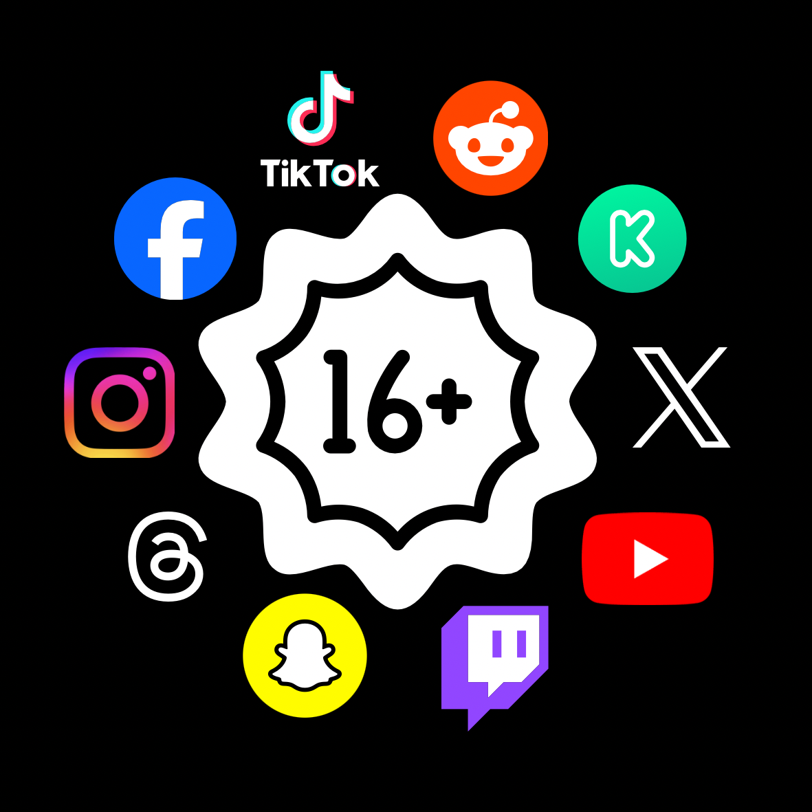 Apps under the Australian restriction include TikTok, Instagram, YouTube, Snapchat, and many more.