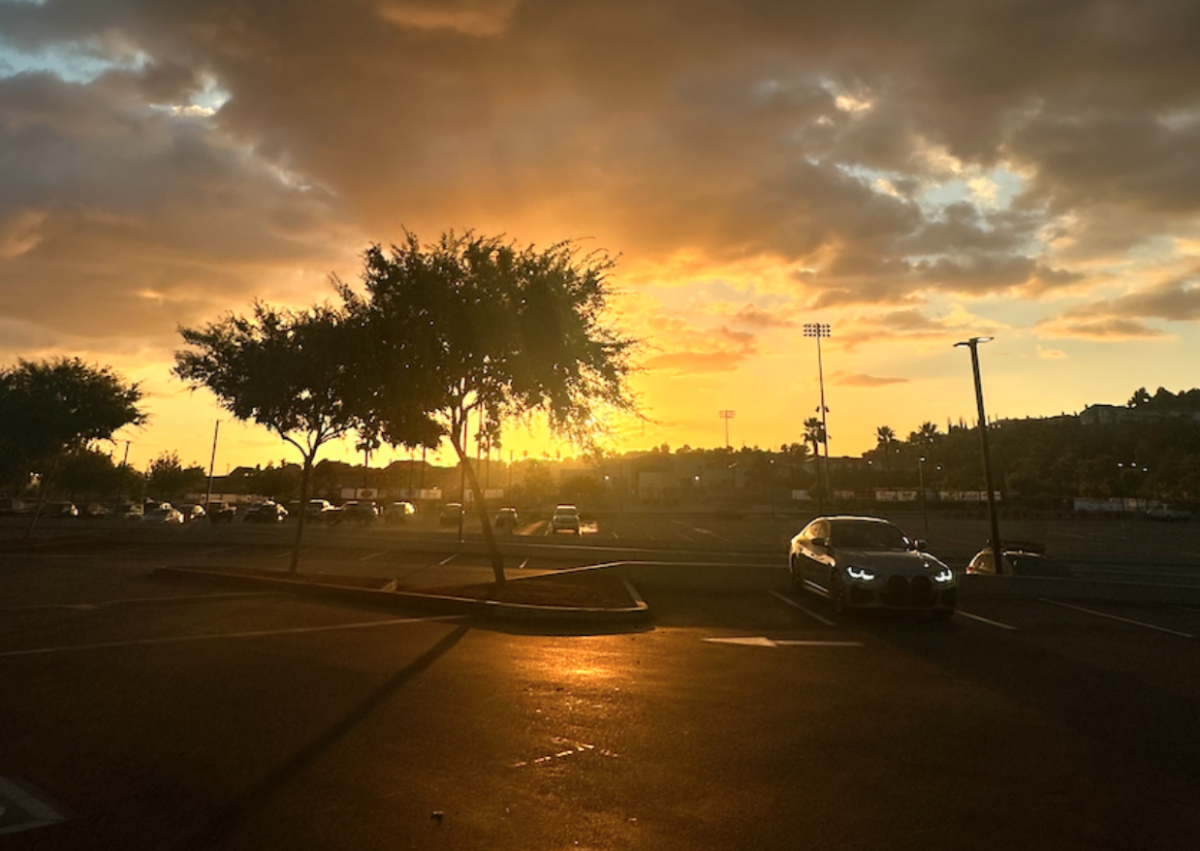 The YLHS parking lot, practically photographable, and yet one that doesn't go easy on new drivers.