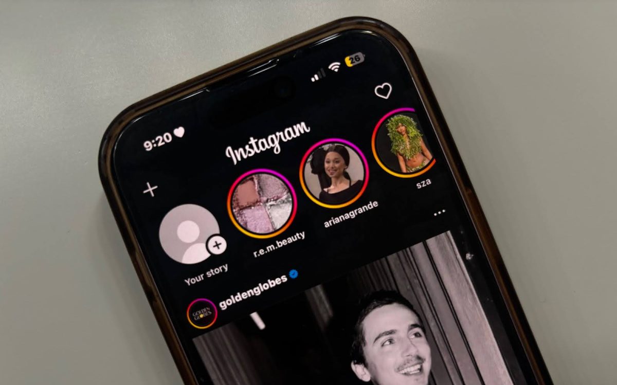 This is a phone showing an Instagram feed